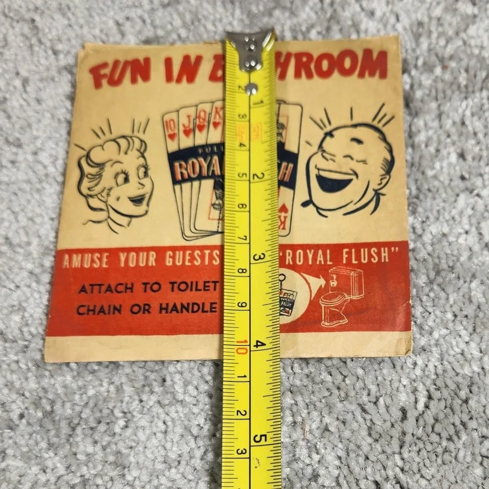 Vintage Royal Flush Novelty Bathroom Gag Gift No 739 Retro Prank‎ Toy